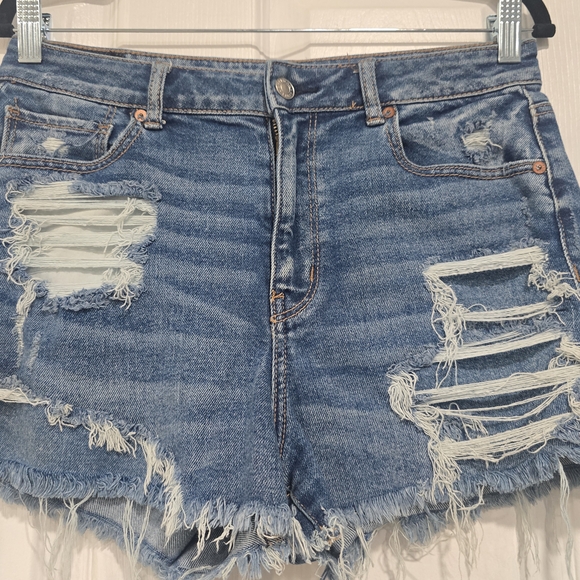 Distressed Denim Women's Shorts - Picture 1 of 3
